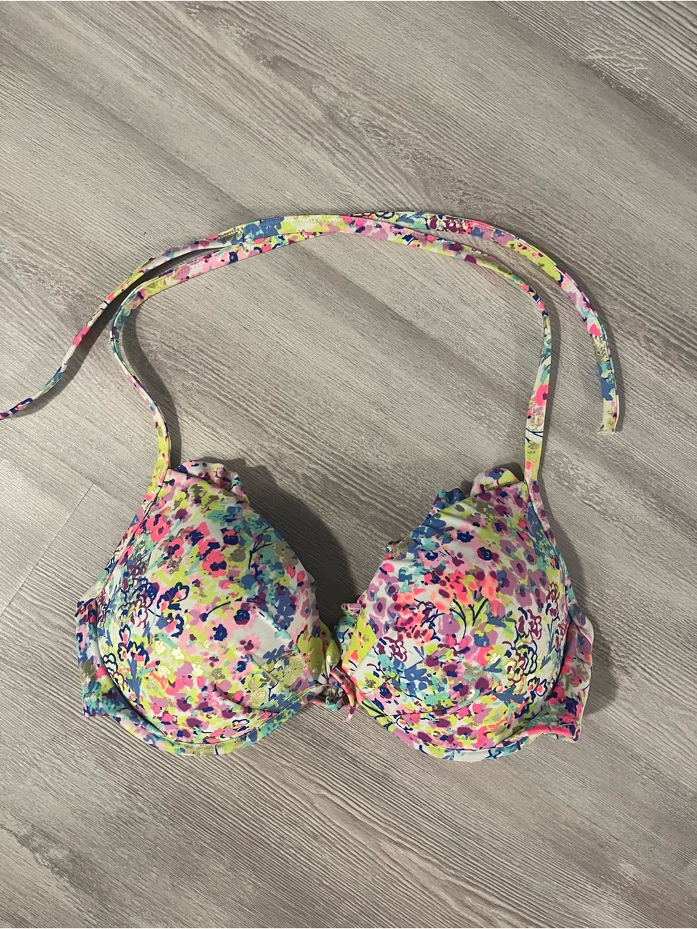 Victorias Secret Fabulous Floral Bikini Top size 34D